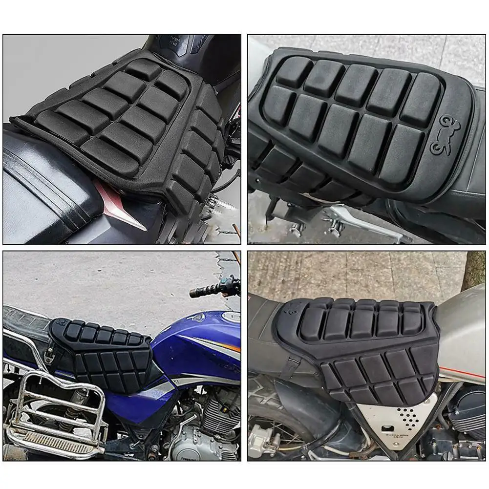 Universal Motorcycle Seat Cover 3D Comfort Air Seat Cushion Cover Motorbike Air Pad Cover Shock Absorption Decompression Saddles
