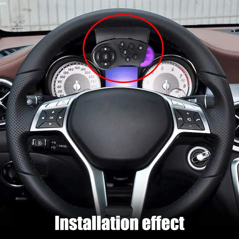 Универсальный 11-ключ рулевого колеса Беспроводной дистанционного Управление Авто фиолетовый обычные черные подходит для MP5 плеер