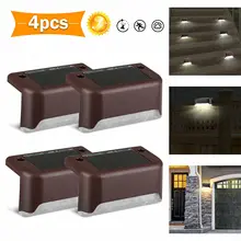 1/4/6 шт Солнечный Путь Лестница открытый светильник Водонепроницаемый IP55 Солнечный Мощность забор светильник двор путь забор настенный светильник