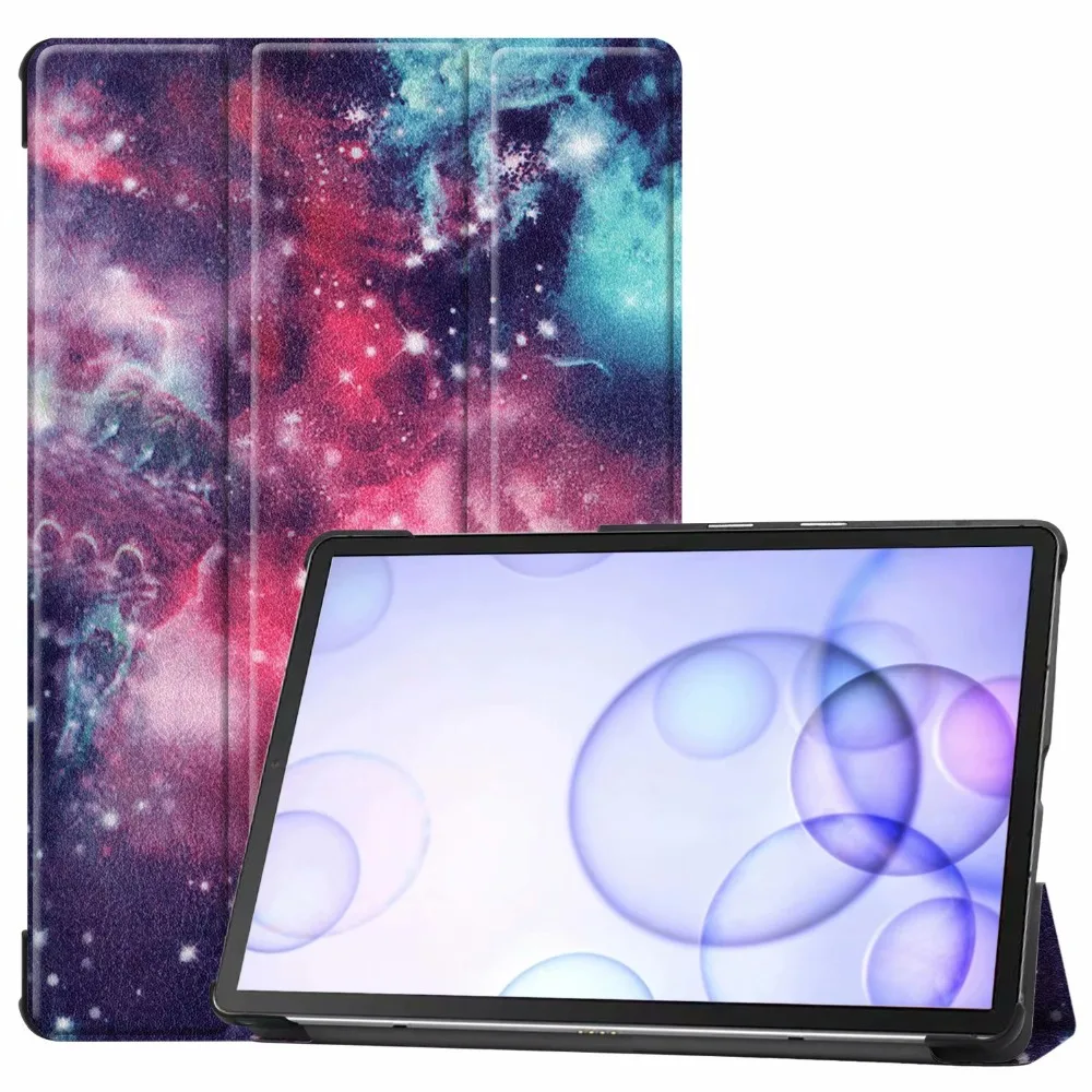 3 Folio Тонкий чехол из искусственной кожи для samsung Galaxy Tab S6 10,5 SM-T860 SM-T865 10," Подставка для планшета Galaxy Tab S6 10,5