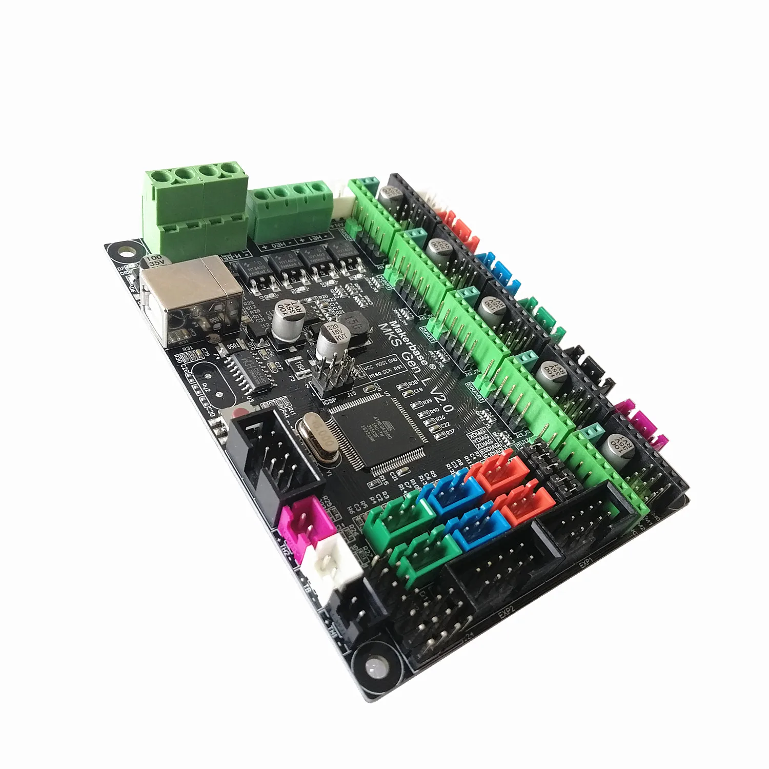 MKS GEN-L V2.0 печатная плата+ MKS MINI12864LCD мини lcd12864 панель+ 5 шт. tmc2208 Драйвер шагового двигателя 3D сборка принтера