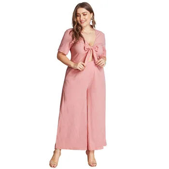 

YS2012 Large size women's wear, summer new pure color casual pants suit, original design 2019, fashionable and comfortable