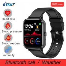 2020 P8H inteligentny zegarek mężczyźni Bluetooth Call 1.54 cal w pełni dotykowy opaska monitorująca aktywność fizyczną ciśnienie krwi inteligentny zegar kobiety GTS Smartwatch
