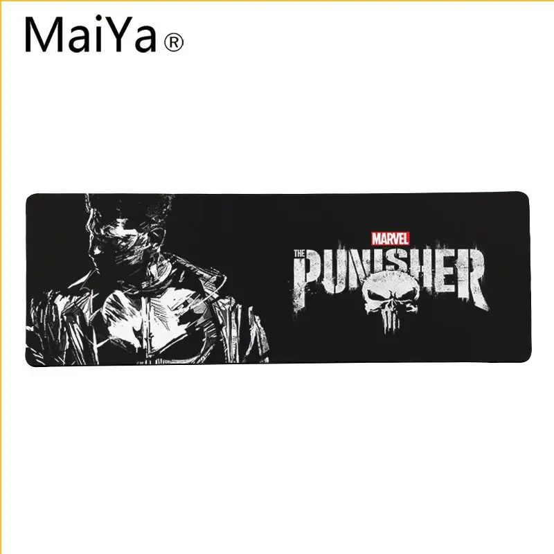 Maiya Высокое качество Marvel Каратель DIY дизайн игровой с узором коврик для мыши большой коврик для мыши клавиатуры коврик