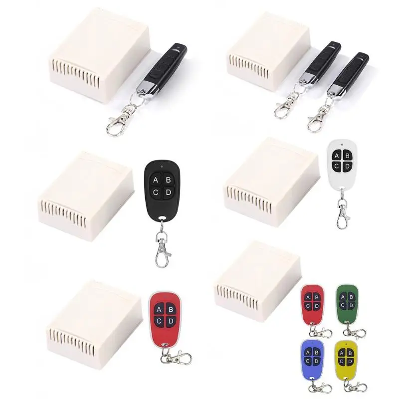 

DC12V 4CH Wireless Remote Control Switch Receiver High Receiving Sensitivity Burglar Alarm Wall Panel Remote Transmitter