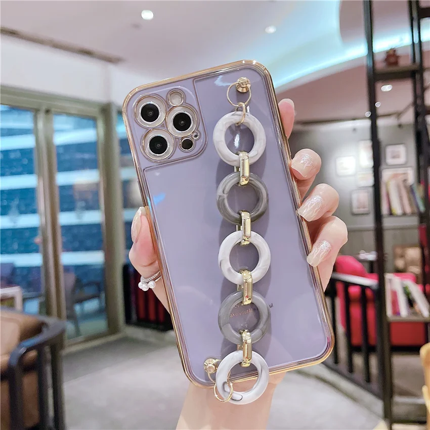 Роскошный Винтажный чехол для телефона с янтарным браслетом Для iphone 11 12 Promax Mini XS