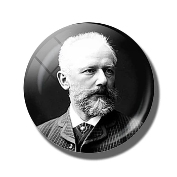 

Peter Ilyich Tchaikovsky 3d Fridge Magnet Souvenir Russian Composer Music Genius 30mm Magnetic Sticker Refrigerators Home Decor