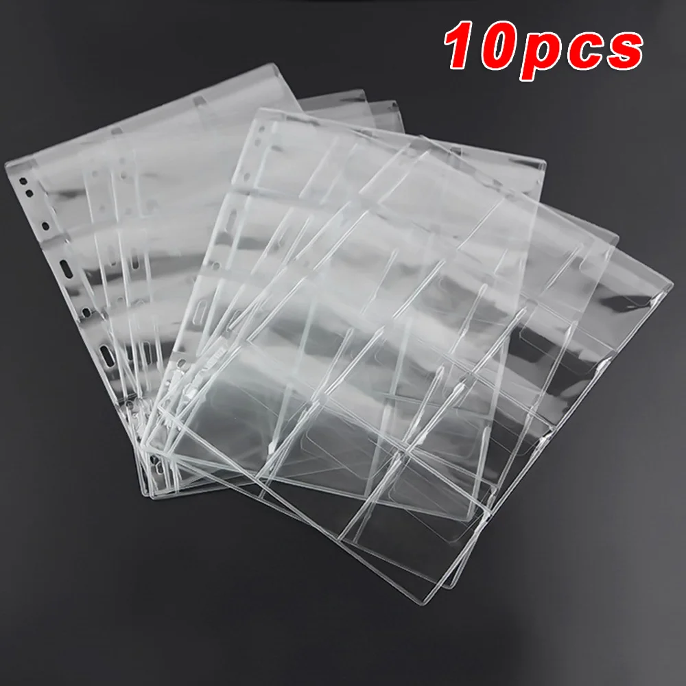 Альбом для хранения монет из ПВХ 10 шт. альбом листочков держатель дисплея карман