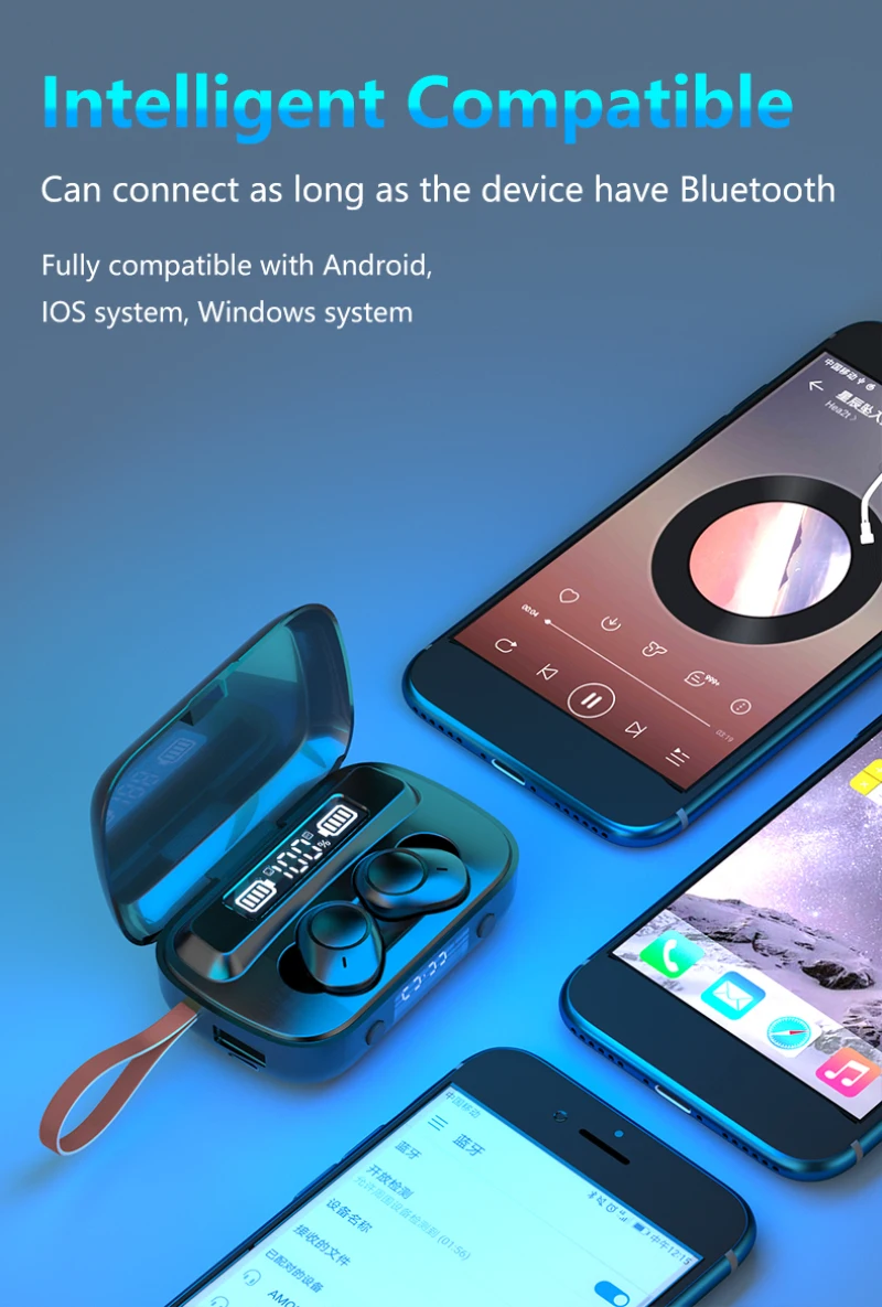 TWS A13 Dual Touch Earbuds Bluetooth 5 1 Headphones In Ear Stereo Earphones Wireless Sport Headsets Noise Reduction Earphone
