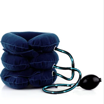 

1pc Inflatable Air Neck Traction Device Soft Neck Cervical Collar Pillow Pain Relief Neck Back Support Brace Pillow Massage