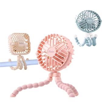 

3 Speed Portable Handheld Mini Fan with Flexible Tripod USB Rechargeable Battery Operated Clip Fan Super Quiet for Stroller