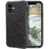For iPhone 11 Pro Max 12 Mini 12Pro SE 2022 7 8 Case Bling Sparkly Glitter Luxury Shiny Sparker Cover Black Phone Accessories ► Photo 1/6