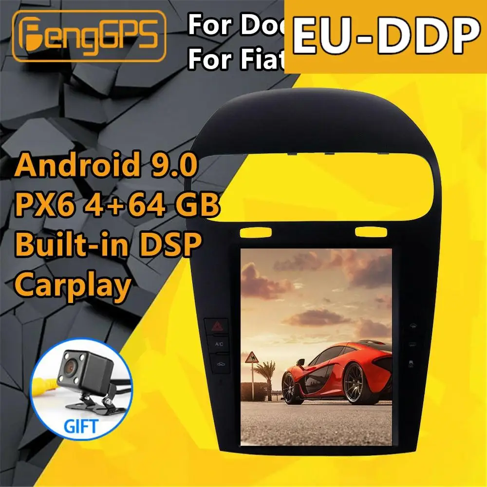 Автомагнитола для Dodge Journey Fiat Freemont Android Радио Мультимедийный аудио экран Tesla PX6
