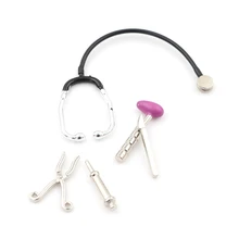 Новое поступление, 5 шт., мини детский набор для ролевых игр, Доктор Медсестры, медицинский пластиковый набор, детский набор, популярный декор, головоломка, научные развивающие игрушки