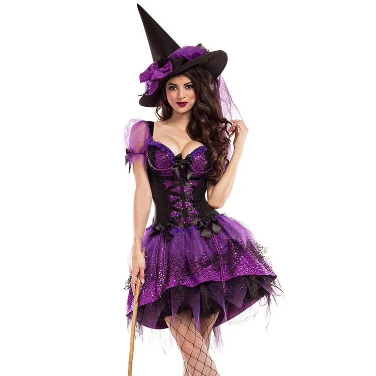 

New Halloween Costume Witch Clothes Adult Role-Playing Halloween Witch Cosplay Costume halloween costumes for women