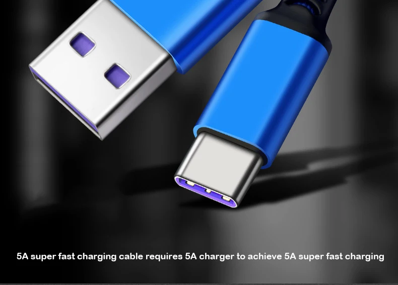 5A usb type-C кабель для huawei mate 30 20 Pro Honor 10 USB 3,1 Quick 3,0 Шнур зарядное устройство для телефона для samsung Note 10 Mi9 Redmi Note 7