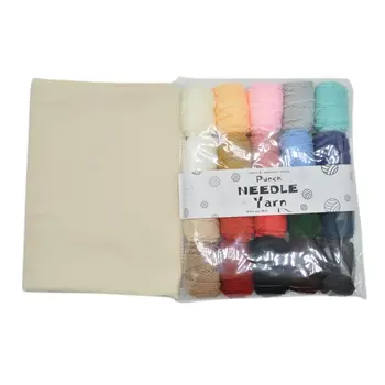 

20 Colors Embroidery Cross Stitch Punch Needle Felting Thread Yarn Fabric Cloth