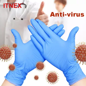 

100pcs Disposable Gloves Nitrile For Home Cleaning Rubber Garden Food Medical Cosmetic Anti Infection Universal Left Right Hand
