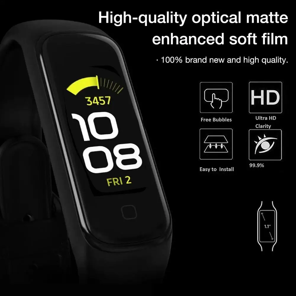 5/10pcs TPU Clear Smartband Bracelet Protective Film For Samsung Galaxy Fit 2 R220 Nano Explosion-proof Film Drop Shipping