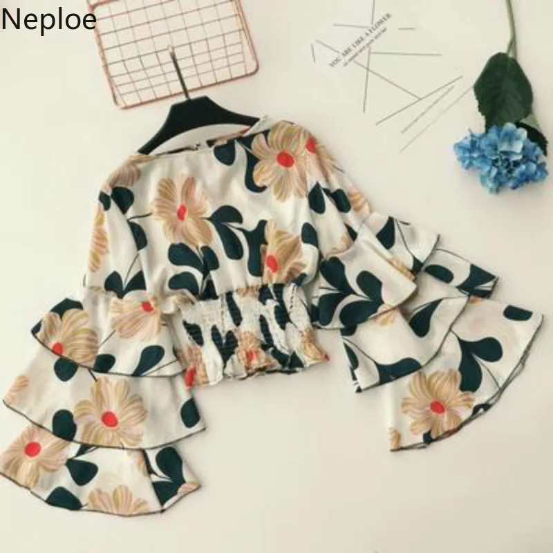 Neploe Весна 2019 Новая модная женская блузка Повседневная шифоновая рубашка с
