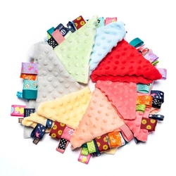 Baby Appease Towel Soft Soother Teether Infants Comfort Sleeping Nursing Cuddling Square Sensory Security Blanket Toys
