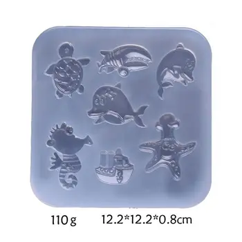 

Mini Ocean Animals Shape Silicone Epoxy Resin UV Glue Crafts Mold Creative DIY Art Pendant Brooch Jewelry Tool Accessory X7XB