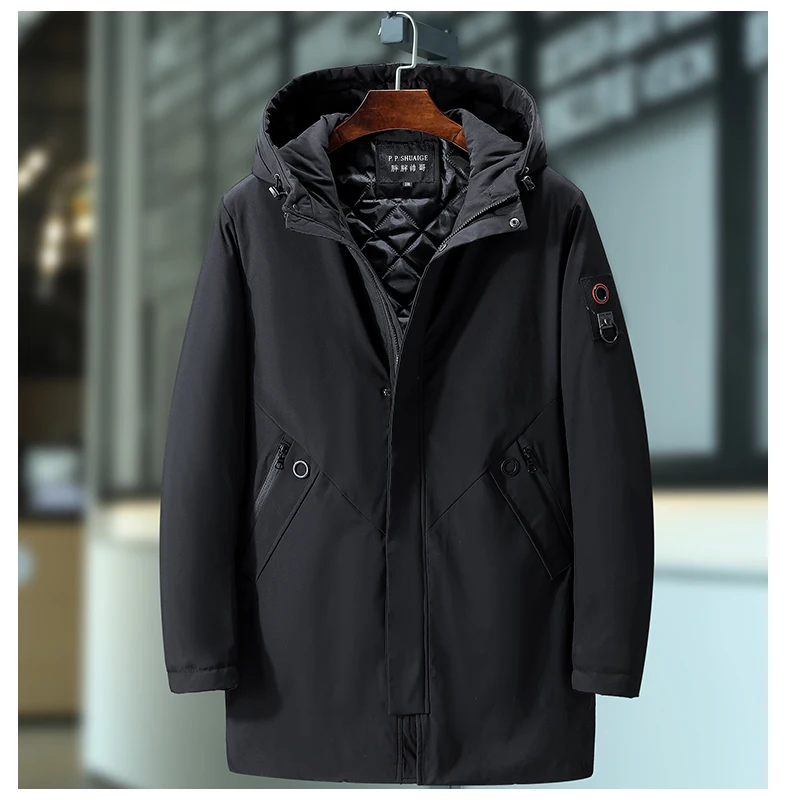 Plus Size 10XL 9XL 8XL 7XL 6XL Black Winter Jacket Men Thick Parkas Casual Jackets Windproof Warm Winter Coat Mens Hooded jacket