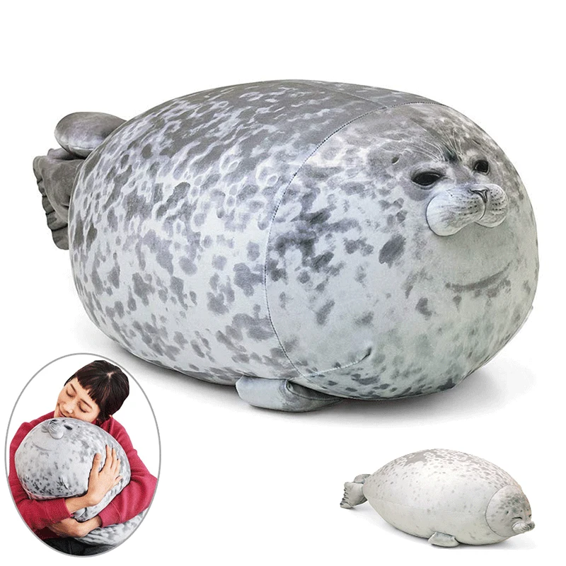 Chubby Blob Seal плюшевая игрушка в виде животных милая океанская Подушка кукла для