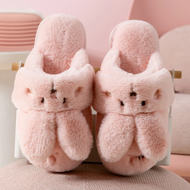 Amazon.com | jaijiale Christmas stocking stuffers Gifts for Womens Fluffy  Double Memory Foam Slippers Ladies Cozy Fuzzy Faux Fur Slip on Warm House  Shoes with Arch Support Indoor Outdoor Hard Sole Pink