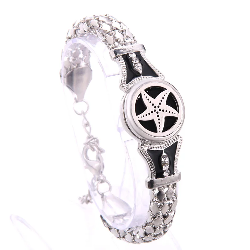 

Starfish Locket Bracelet Bangle Christmas Stainless Steel Essential Oil Diffuser Perfume Aromatherapy Aromatherapy Bracelet