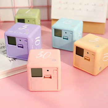 

Creative Square LCD Digital Screen Kitchen Timer Portable Countdown Alarm Reminder Study Cooking Tool Kitchen Accessories LA43