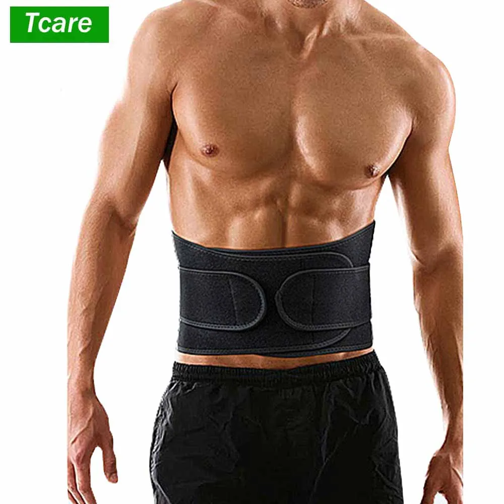 Support-Belt Straps Back-Brace Pain-Relief Lumbar Tcare Lower-Back Adjustable with 1pcs