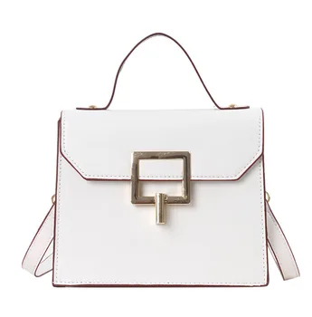 

Handbag Korean Version New Fashion Single Shoulder Bag Versatile Mother's Messenger BagPVC Transparent Small Bag Lock Handbag,