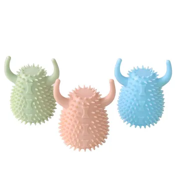 

Pet dog toy molar bite resistant TPR molar stick puzzle training creative horn shape interactive toy tooth cleaning pet supplies