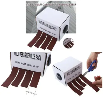 

Abrasive Paper Sandpaper with Dispenser Drawable Emery Cloth Roll Metal Glass Carpentry Sand Paper MU8669
