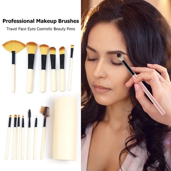 

12Pcs Makeup Brushes Set Cosmetic Beauty Tool Kit Eye Shadow Foundation Powder Eyeliner Eyelash Lip Make Up Brush