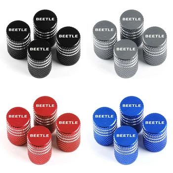 

4pcs/pack Car Tire Valve Stem Caps Theftproof Valve Caps Airtight Cover for Volkswagen VW beetle polo passat b5 b6 Accessories