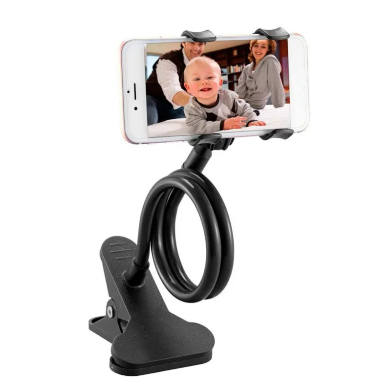 

High Quality Multi-Function Lazy Plastic Mobile Phone Holder Mobile Phone Holder Lip Type Telescopic Mobile Phone Holder