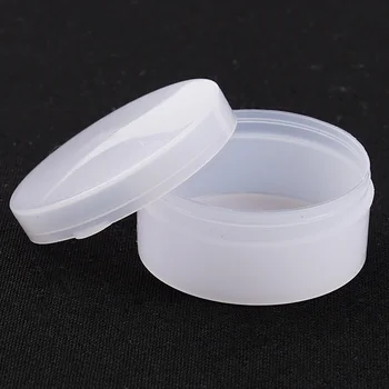 

10pcs Refillable Empty Cream Jar Travel Dispensing Box Makeup Sample Bottle Cosmetic Container Plastic Case Pill Box Empty Bottl