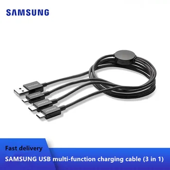 

Original Samsung Fast One for three data cable USB multi-function charging cable (three in one) For Samsung Galaxy S8 S9 S10 S20