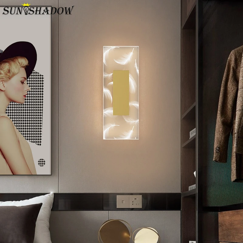 

Modern Scocne Wall Light For Bedside Led Wall Lamp Aisle Corridor Light For Living Room Bedroom Dining Room Led Lustre 110v 220v