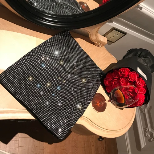as photo Новинка, уличная одежда, Женская Сексуальная короткая юбка с высокой талией и стразами, вечерние мини-юбки для ночного клуба, женские Облегающие юбки - Цвет: as photo