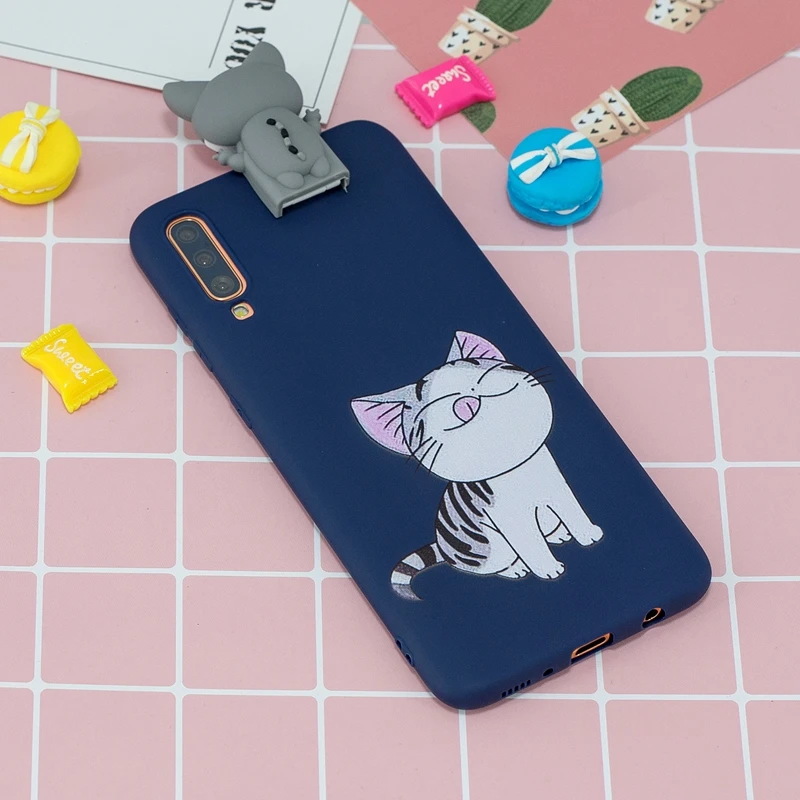СПС samsung Galaxy A6 A7 A9 J4 J6 чехол силиконовый симпатичный 3D кошка ТПУ мягкий чехол для задней панели чехол для samsung J6 J4 Plus A5 Coque - Color: C