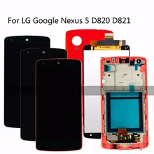 Reemplazo de marco de montaje de pantalla LCD digitalizador táctil LCD para LG Google Nexus 5 d820 d821 Original probado(China)
