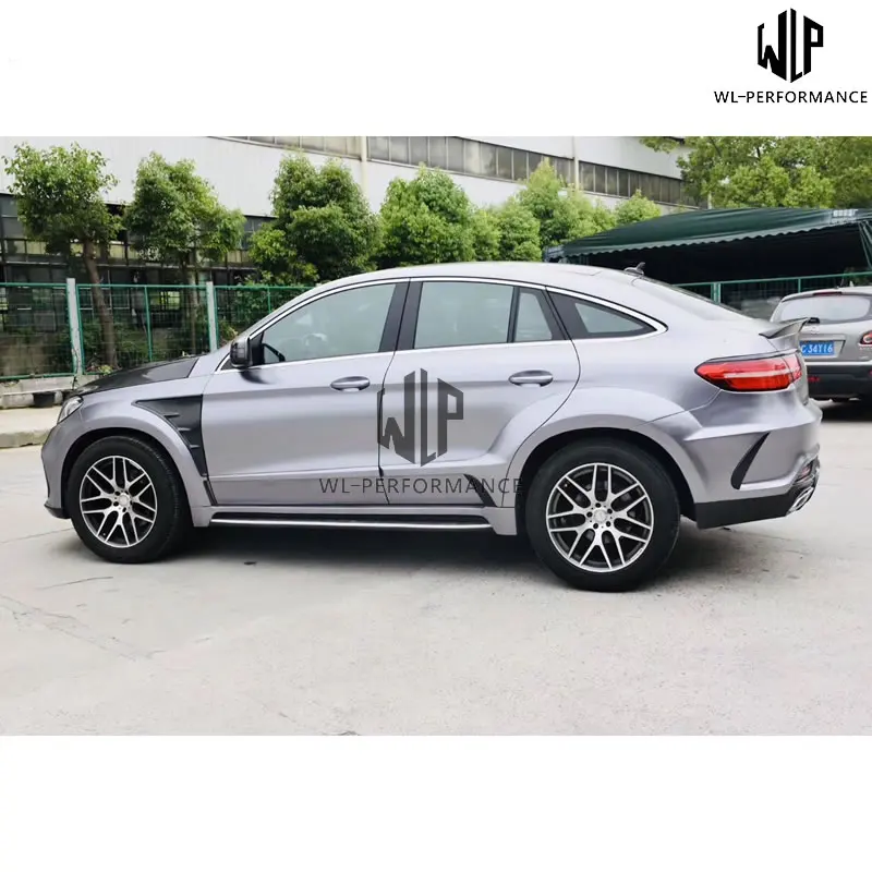 W292 GLE Coupe GLE63 Wide Car body kit Carbon fiber PP front bumper rear bumper engine hood for Benz W292 GLE Coupe