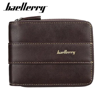 

Baellerry 2020 Vintage Mini Men Wallets Men Wallets Card Holder Short Wallet Zipper Purse Male Coin Pocket Holder Bag Leather