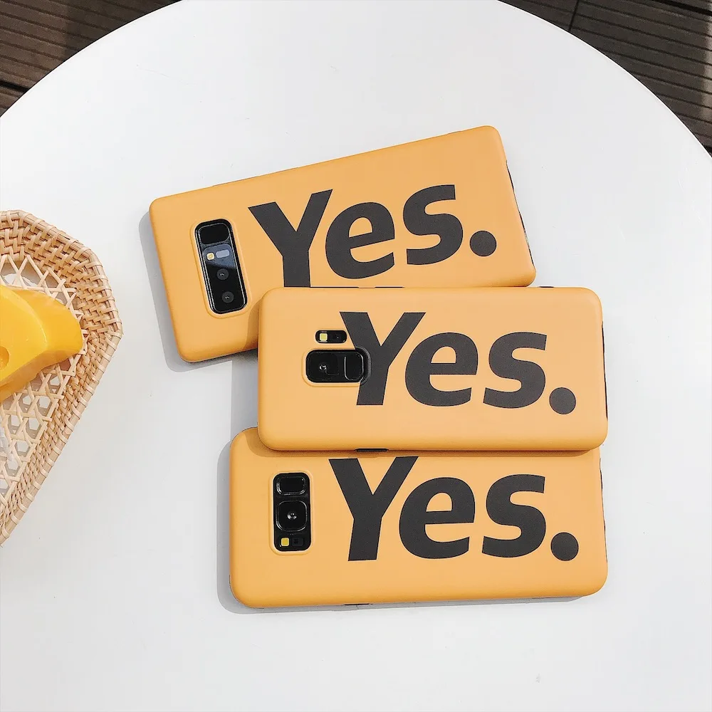 Классный да. Мягкий чехол YES Word IMD Для samsung S9 S9Plus S8 S8Plus Note 8 9 для телефона корпус Fundas