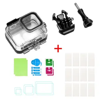 

60m Waterproof Case for GoPro Hero 8 Black Underwater Dive Housing Protective Diving Cover Mount for Go Pro 8 Camera Accessories