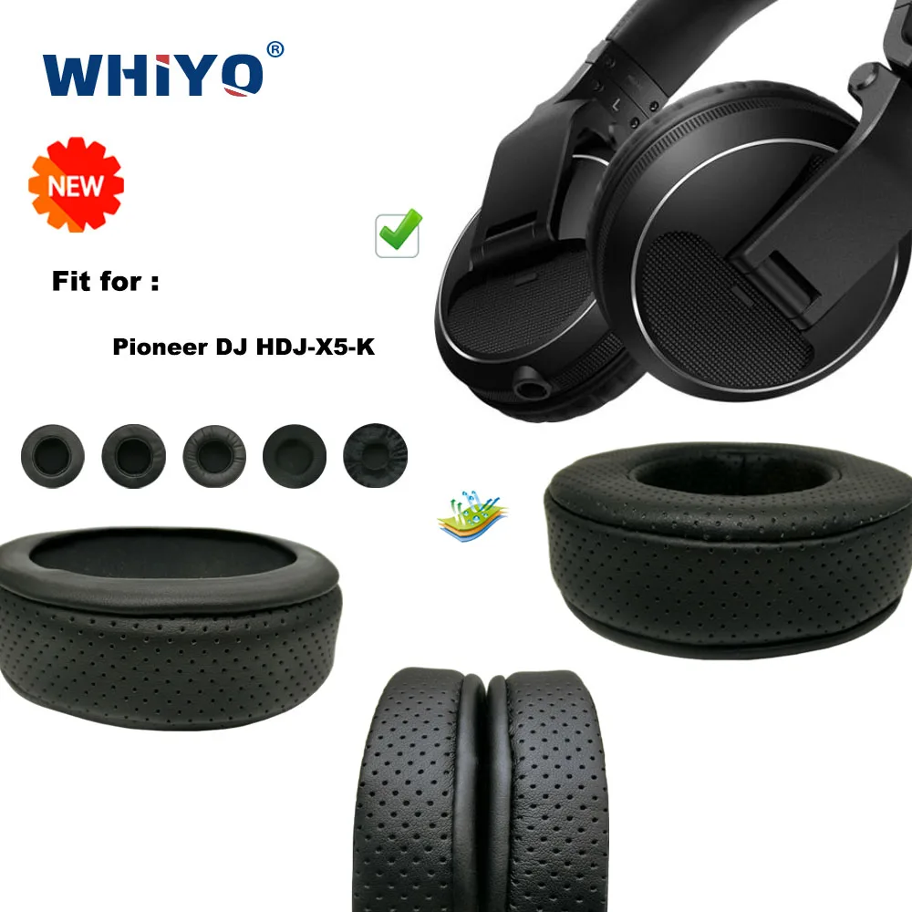 

New upgrade Replacement Ear Pads for Pioneer DJ HDJ-X5-K Headset Parts Leather Cushion Velvet Earmuff Headset Sleeve Cover