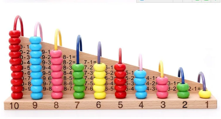 Abacus Вычисление и обучение арифметическое снижение арифметическая стойка обучения Радуга обучающая игрушка